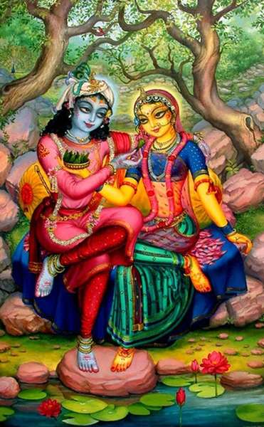 Джхулан-ятра - Радха Кришна - качели